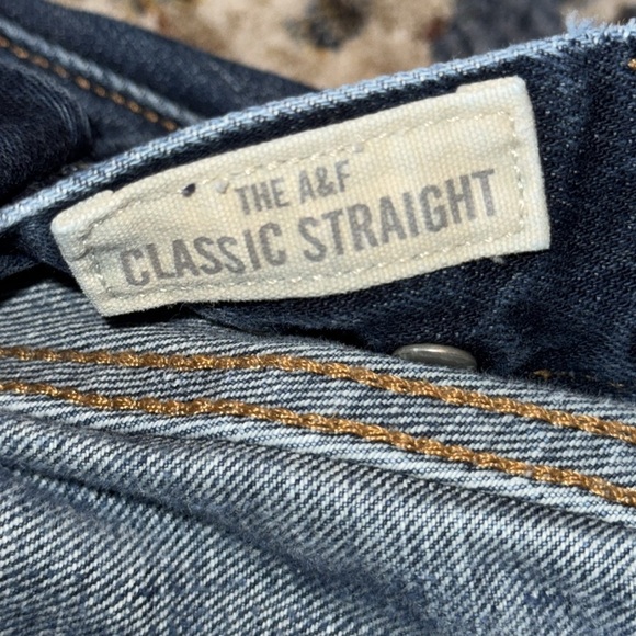 Abercrombie & Fitch A&F men denim jeans pants 32x32 button fly classic straight - Picture 13 of 13
